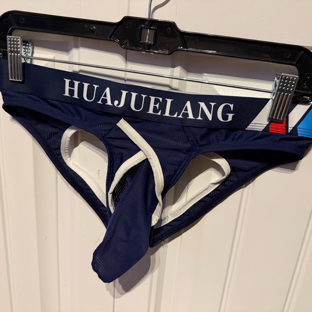 Men's Navy Blue Elephant Nose Jockstrap